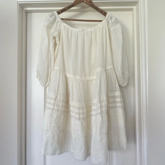 free people off the shoulder mini dress Serefina Off-The-Shoulder Mini Dress